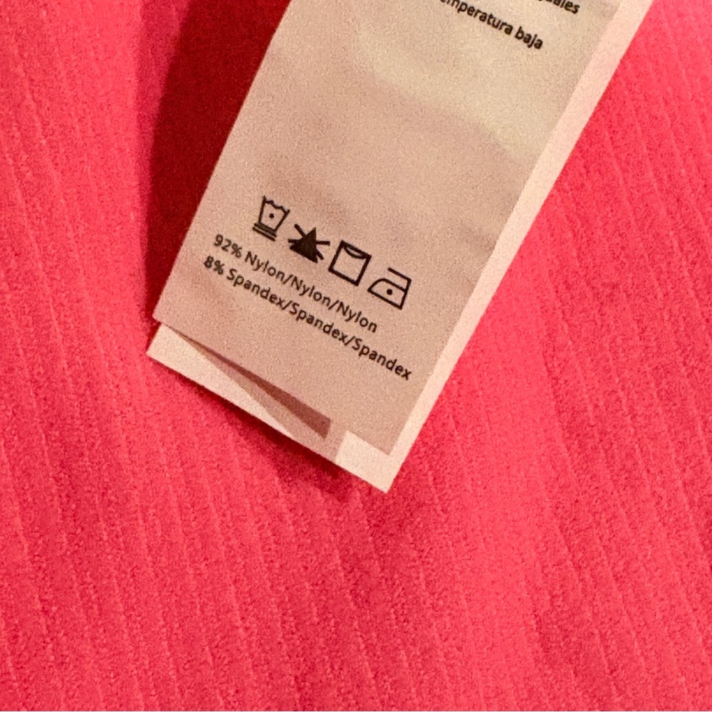 Sommer Ray Barbie Pink Cropped Ribbed Tank Top NEW Sz Large Zip Up Gift Festival - Picture 11 of 12